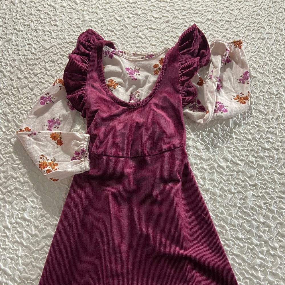 Rare edition dress for girls size 7 with a long sleeve shirt